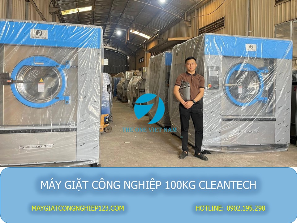 máy giặt công nghiệp 100kg cleantech